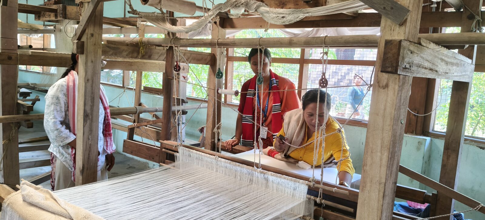 Handloom weaving
